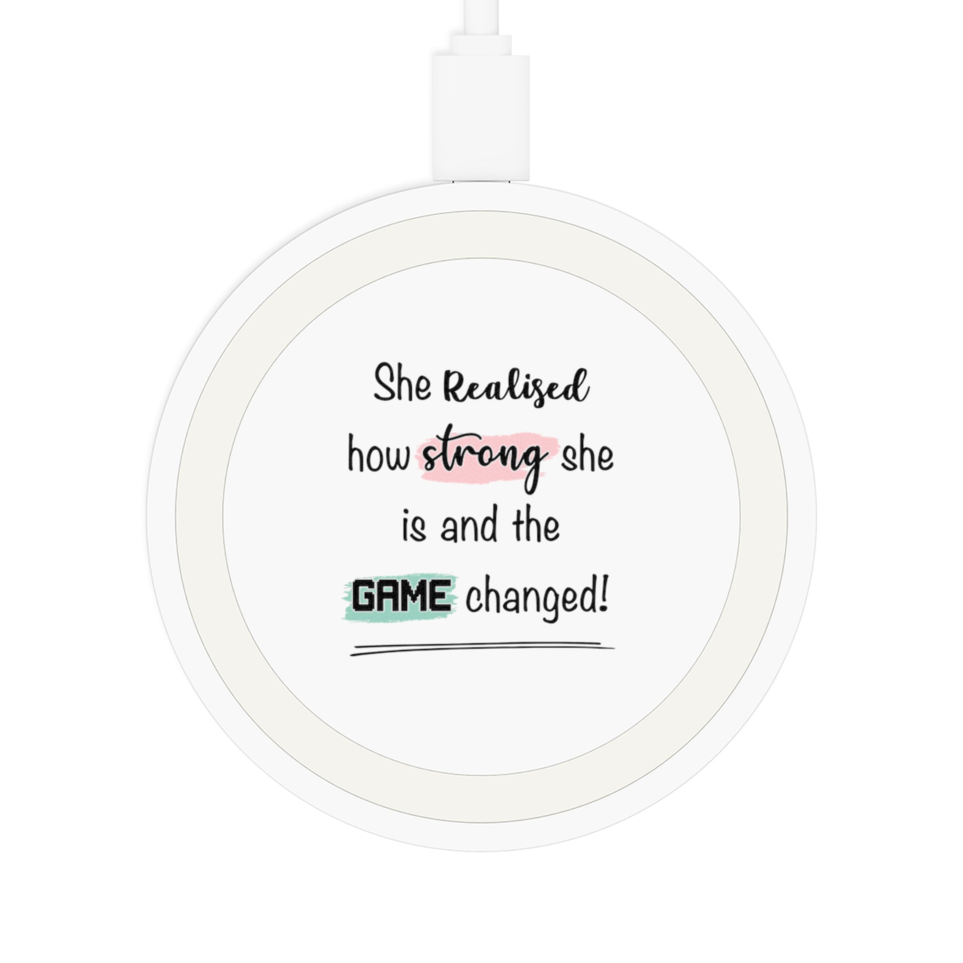 She realised how strong she Is and the game changed - Wireless Charging Station Pad