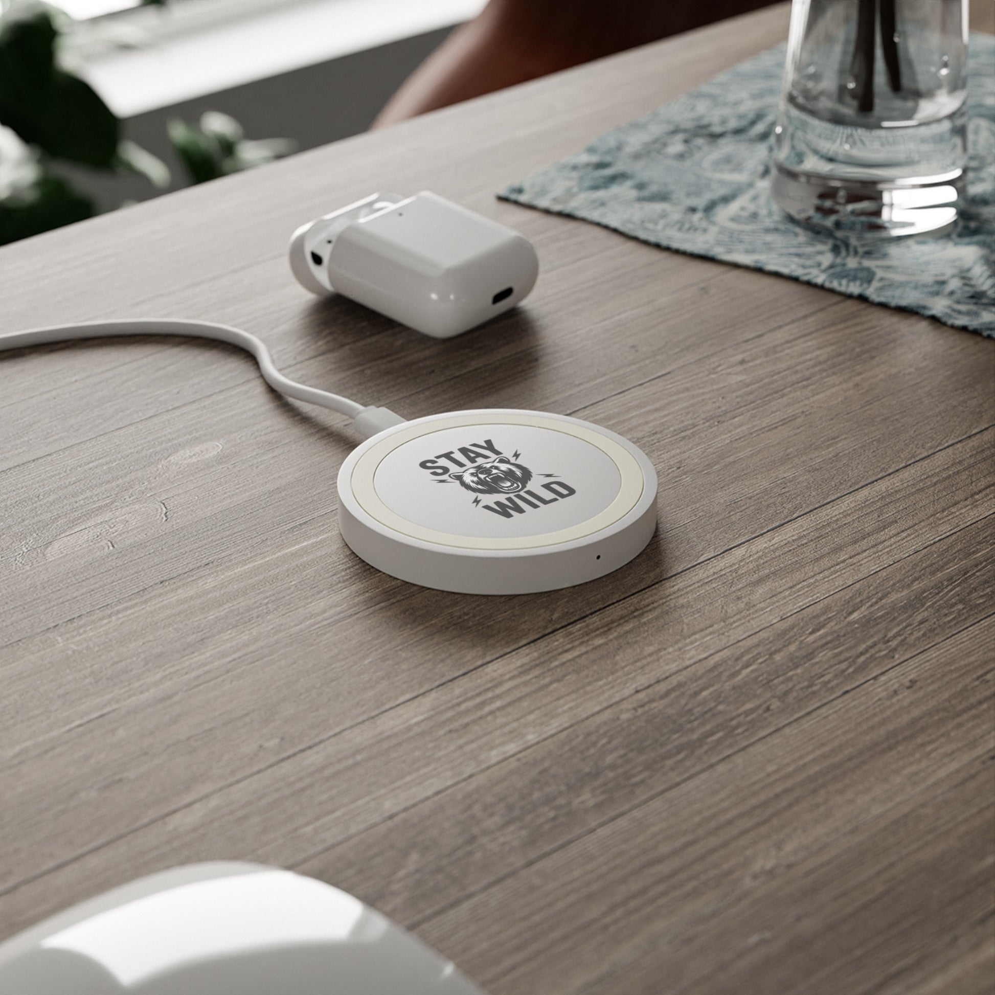 Wild Bear Wireless Charging Pad - Stay Wild Phone Charger