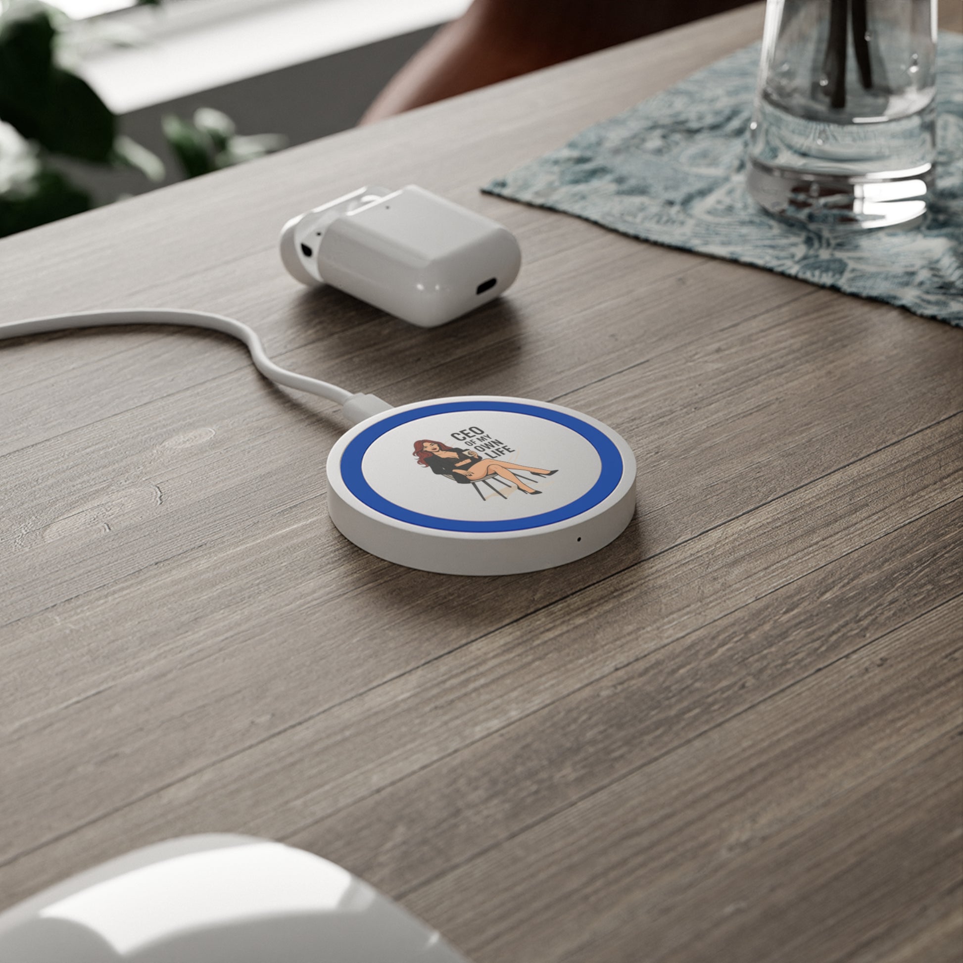 Wireless Charging Pad for Boss Babes, CEO of My Own Life Charging Station, Work-from-Home Gift, Office Decor