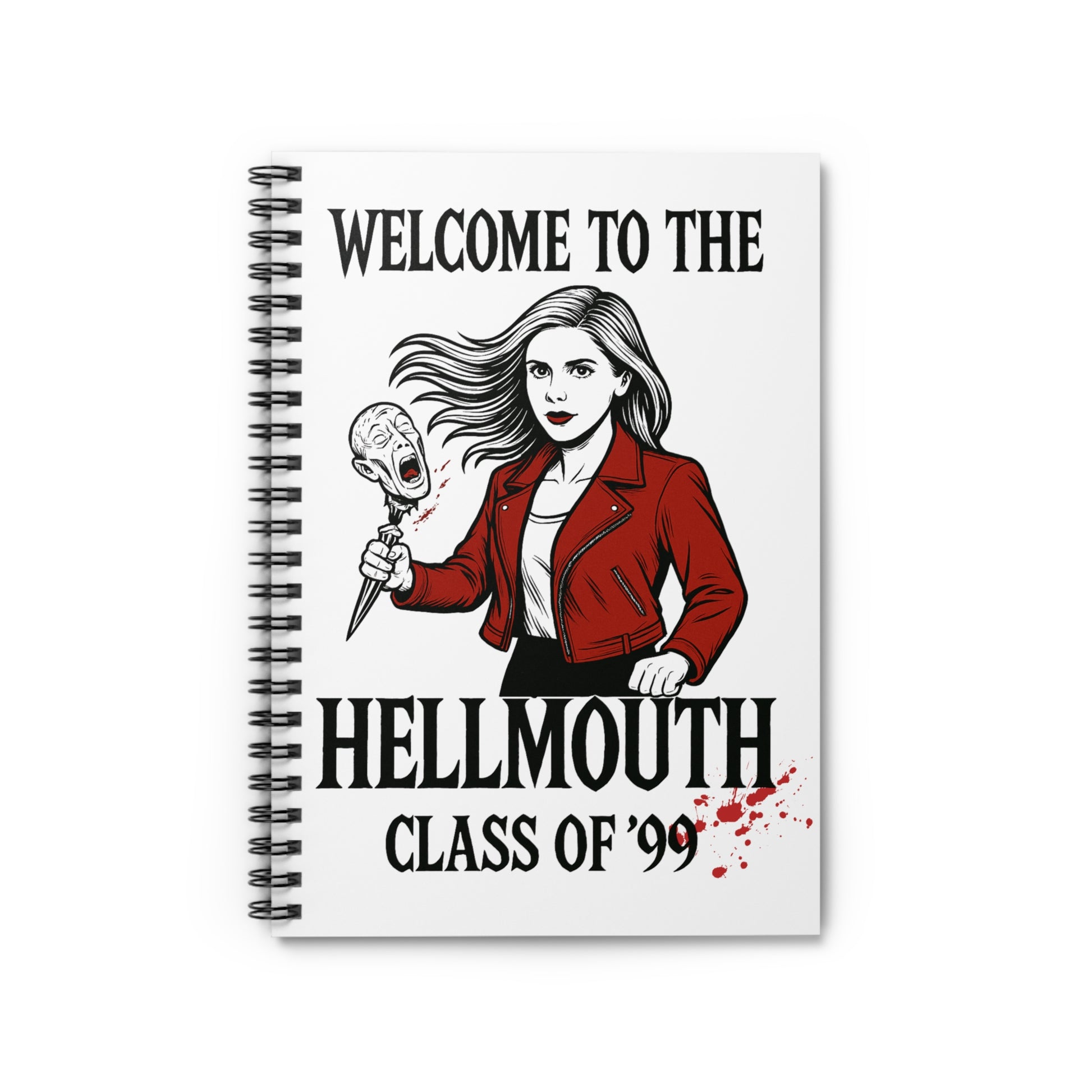 Buffy-Inspired Spiral Notebook, Horror Notebook, Gift for Fans, Class of '99 Journal