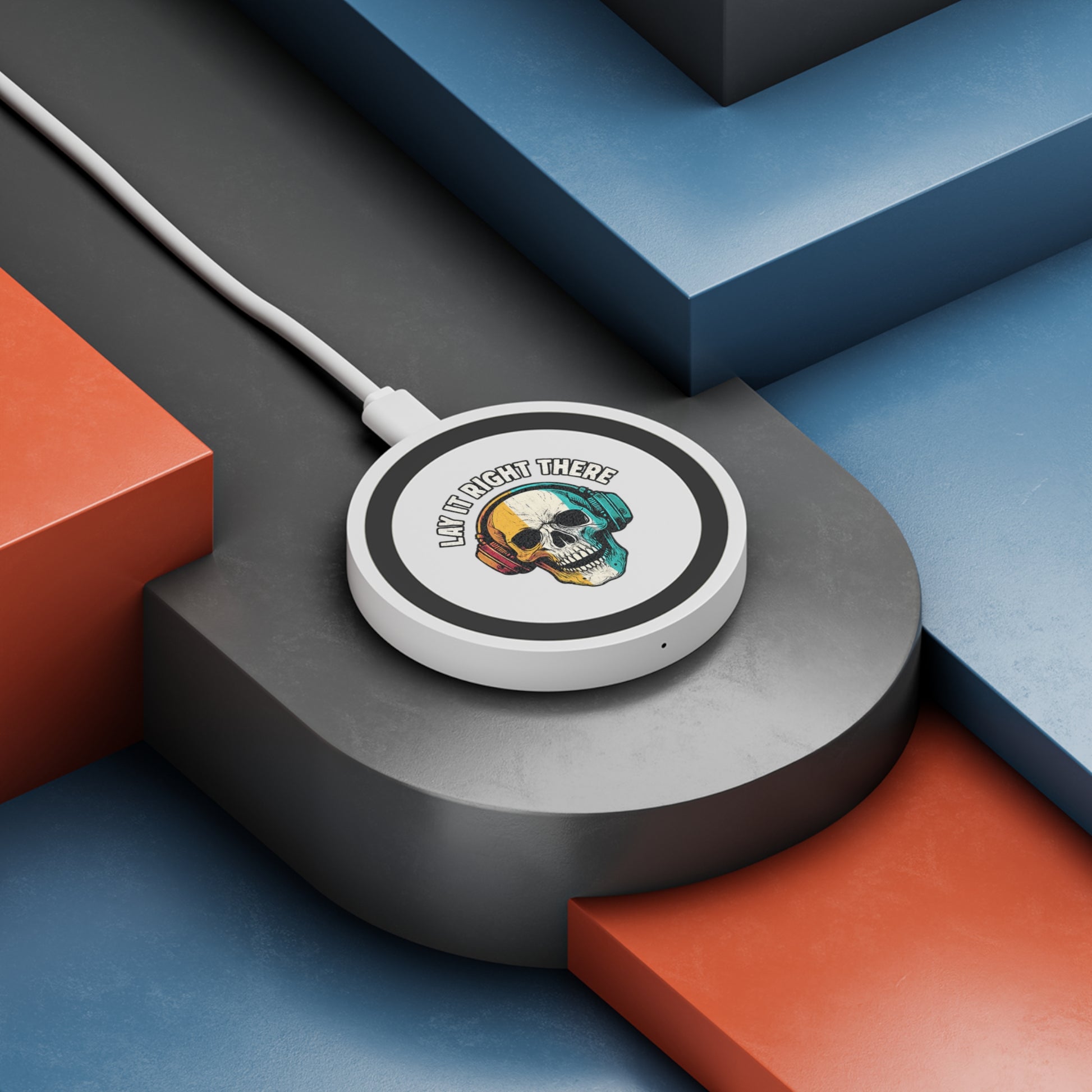 Lay It Right There Skull Wireless Charging Pad