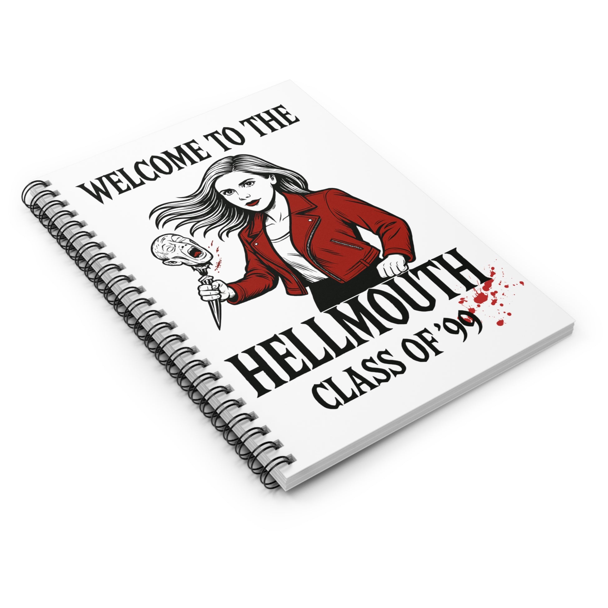 Buffy-Inspired Spiral Notebook, Horror Notebook, Gift for Fans, Class of '99 Journal