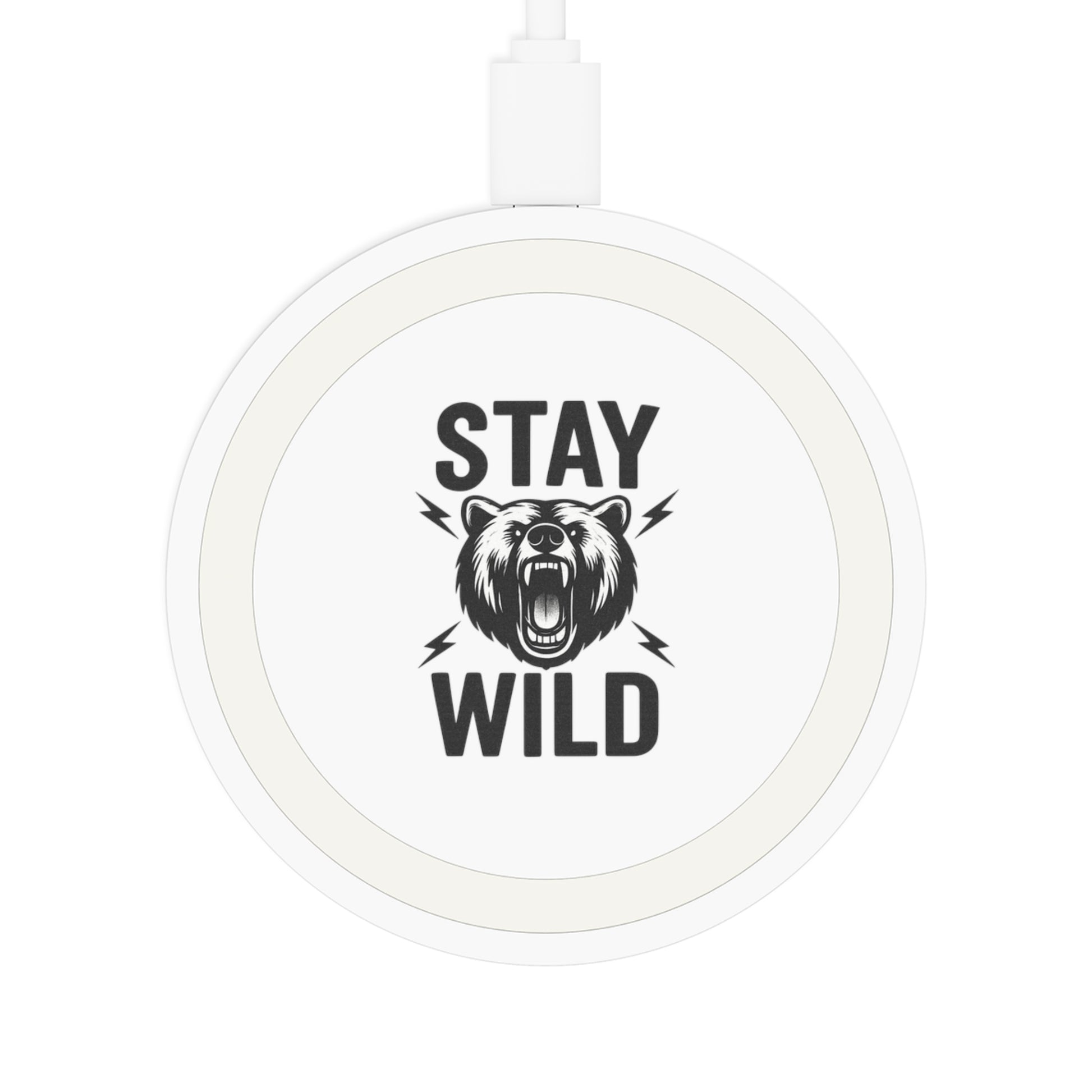 Wild Bear Wireless Charging Pad - Stay Wild Phone Charger