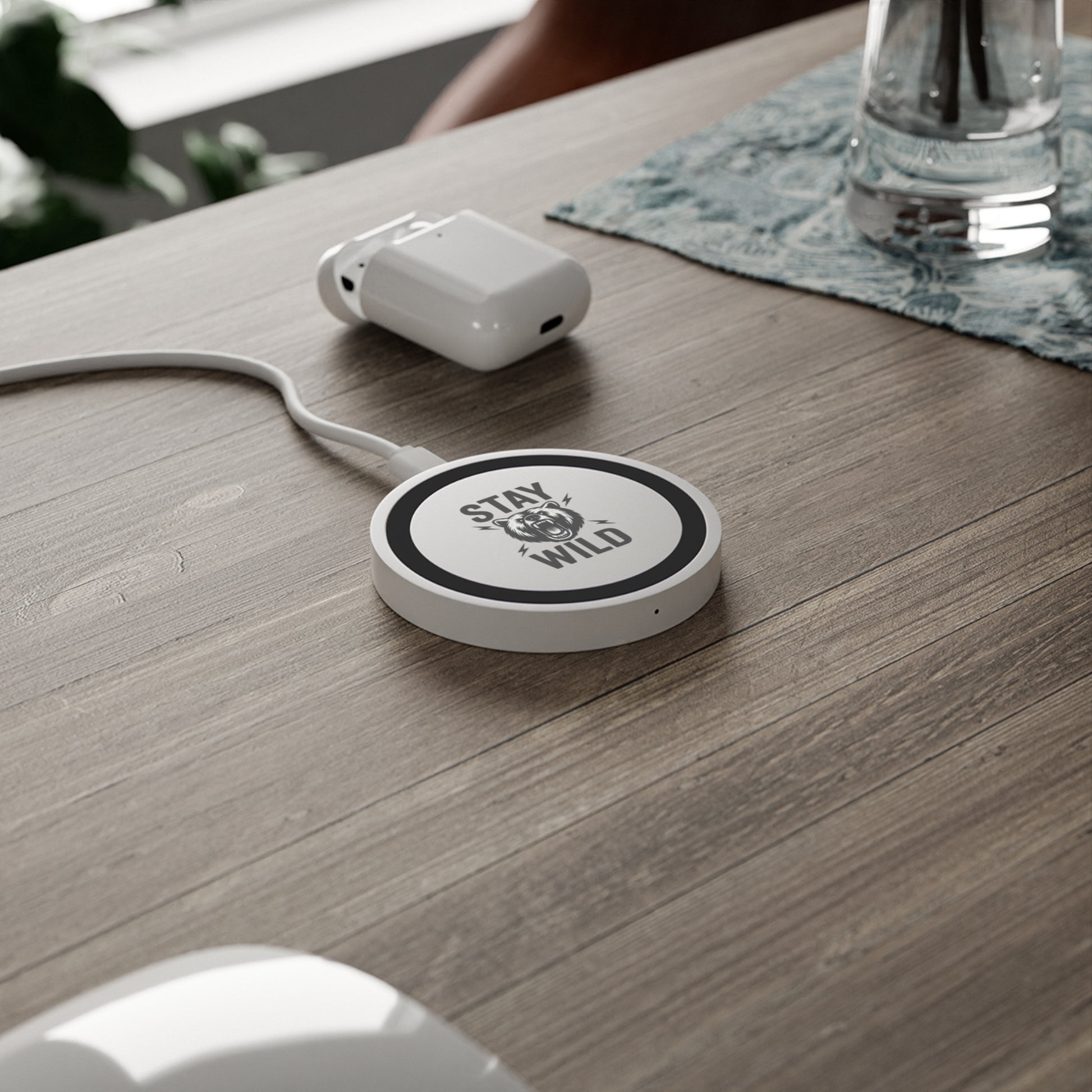 Wild Bear Wireless Charging Pad - Stay Wild Phone Charger