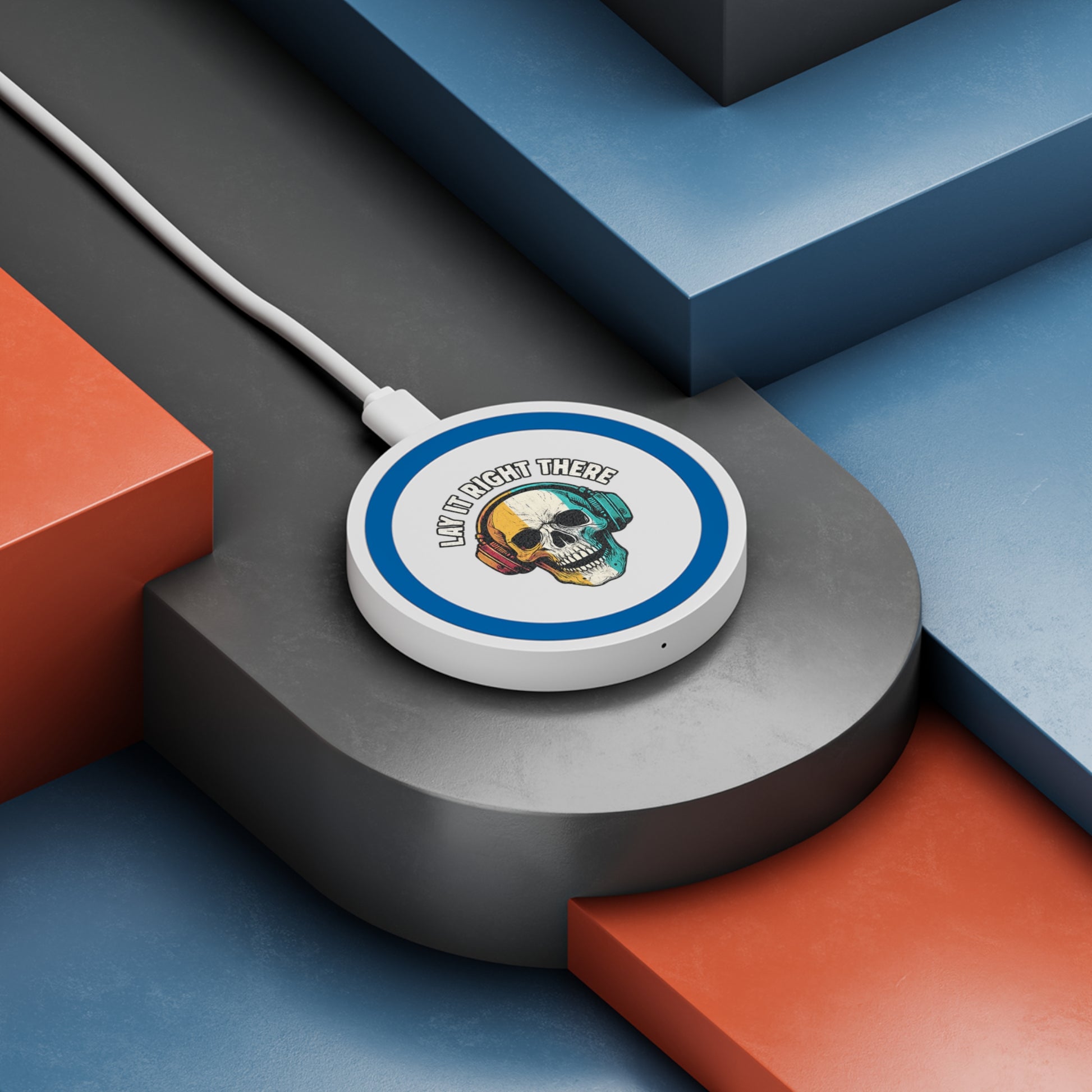 Lay It Right There Skull Wireless Charging Pad