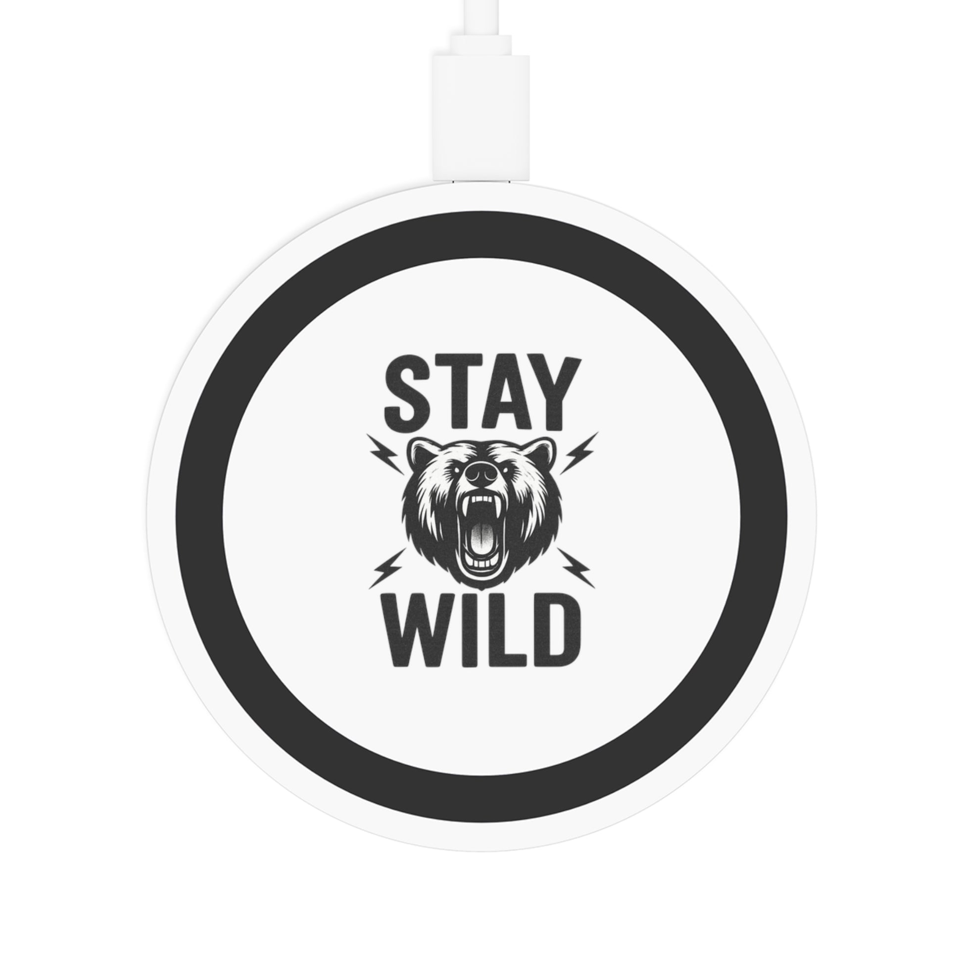 Wild Bear Wireless Charging Pad - Stay Wild Phone Charger