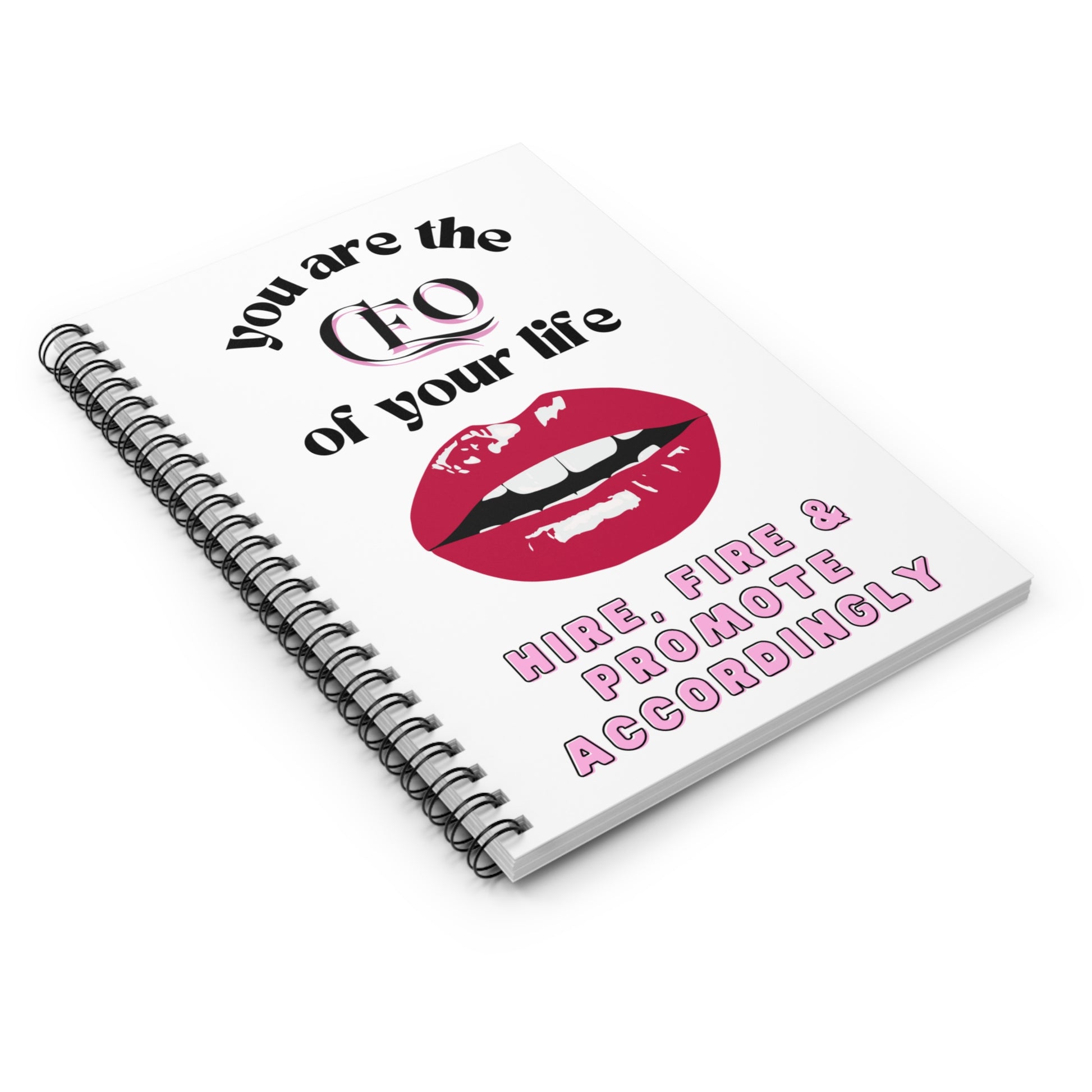 Empowering CEO Spiral Notebook - Business, Motivation, Office Supplies, Gifts for Bosses, Entrepreneurs