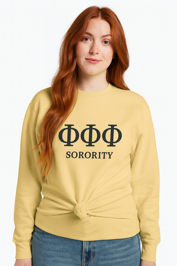 ΦΦΦ Sorority Vintage Sweatshirt