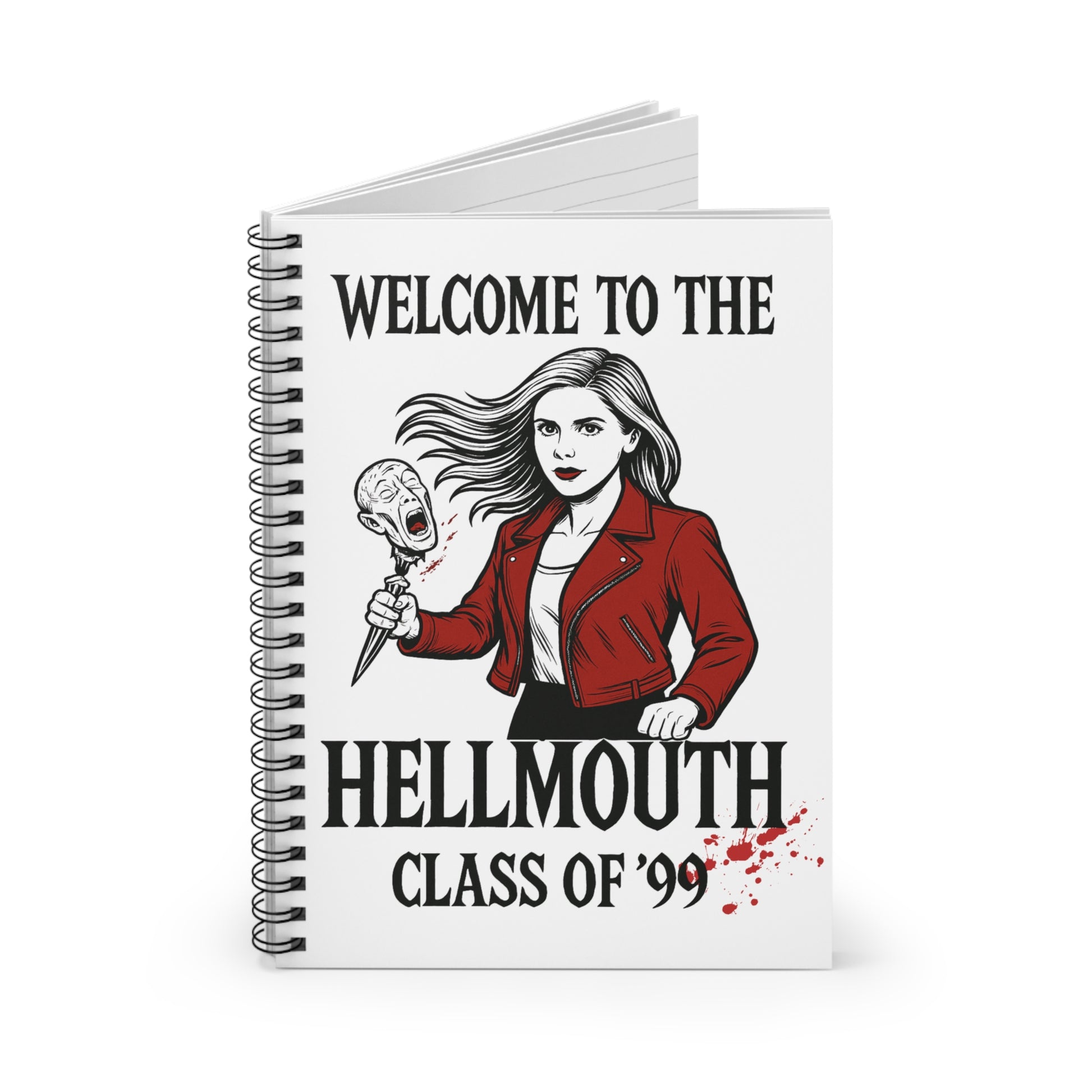 Buffy-Inspired Spiral Notebook, Horror Notebook, Gift for Fans, Class of '99 Journal