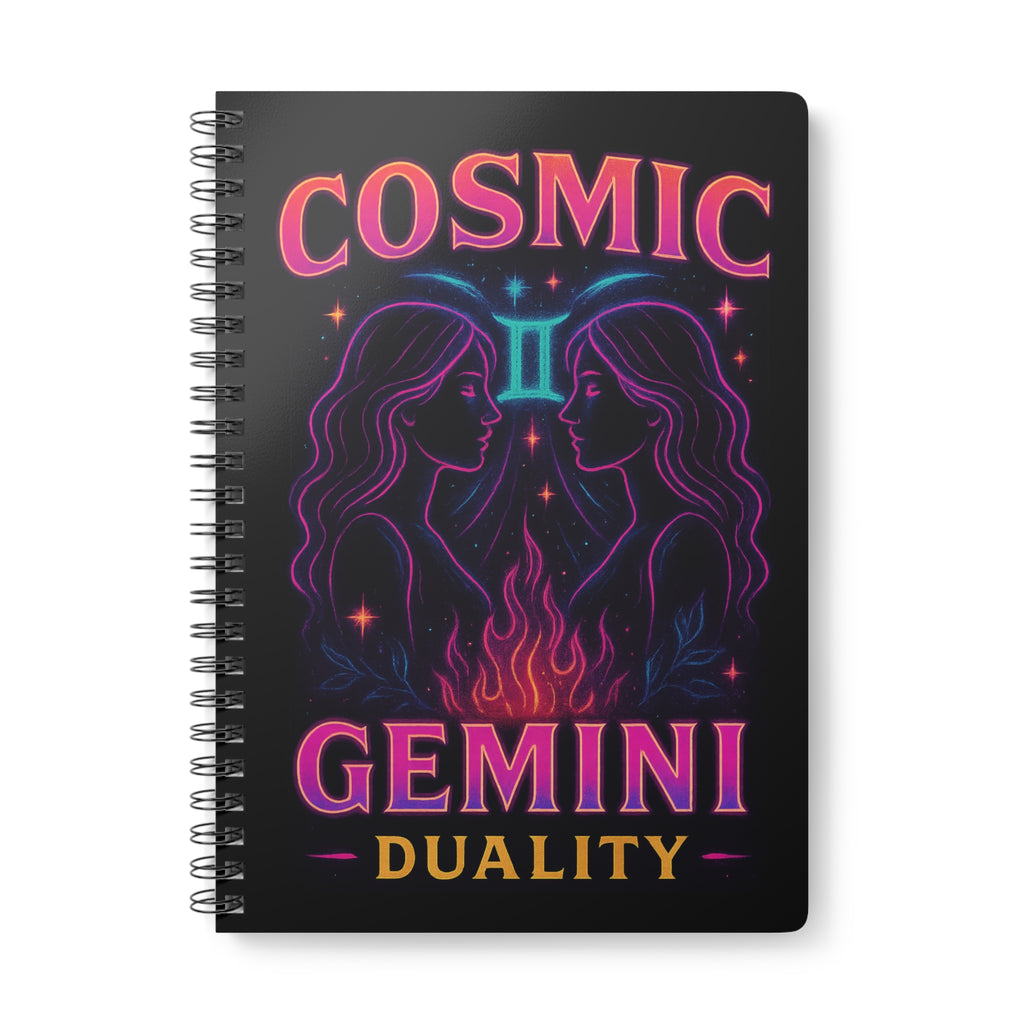 Celestial Gemini Softcover Notebook