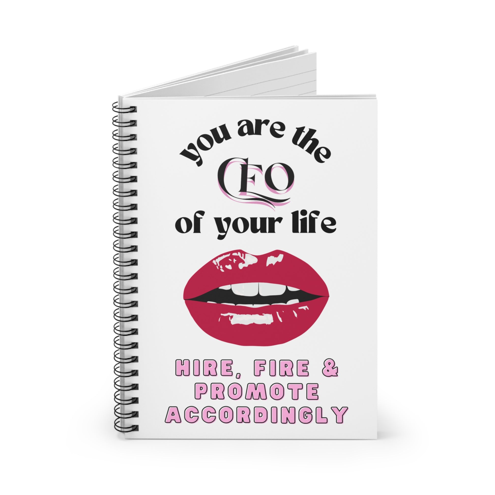 Empowering CEO Spiral Notebook - Business, Motivation, Office Supplies, Gifts for Bosses, Entrepreneurs