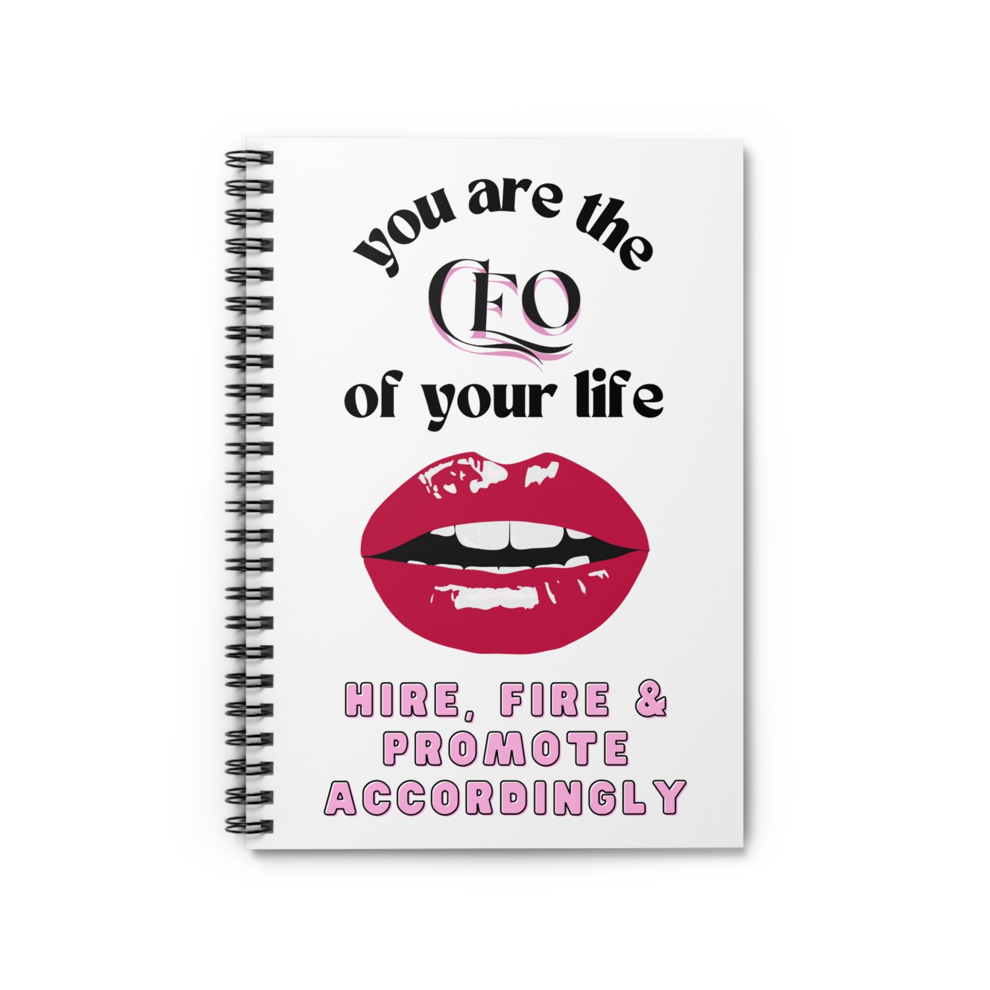 Empowering CEO Spiral Notebook - Business, Motivation, Office Supplies, Gifts for Bosses, Entrepreneurs