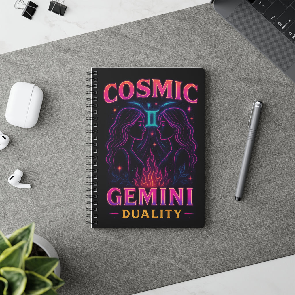 Celestial Gemini Softcover Notebook