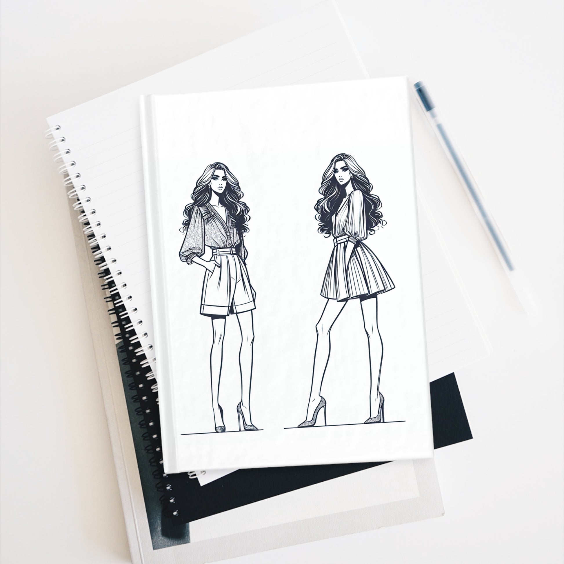 Fashion Illustration Journal - Love Sophisticated Style, Sketchbook for Designers