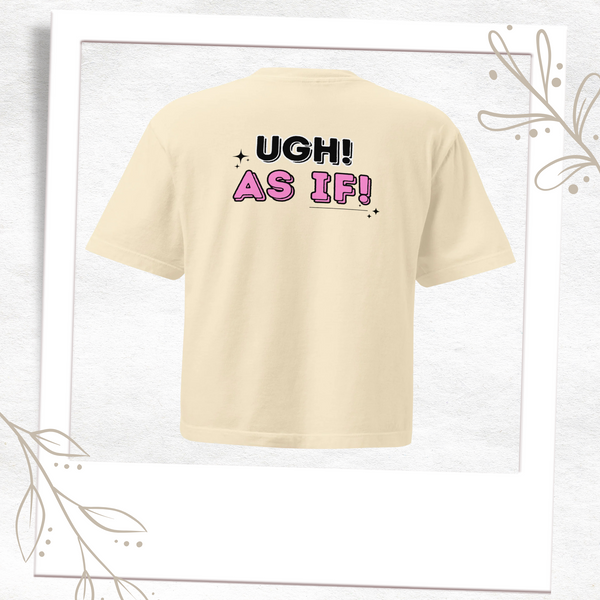 As If - Back Print - Comfort Boxy T-Shirt