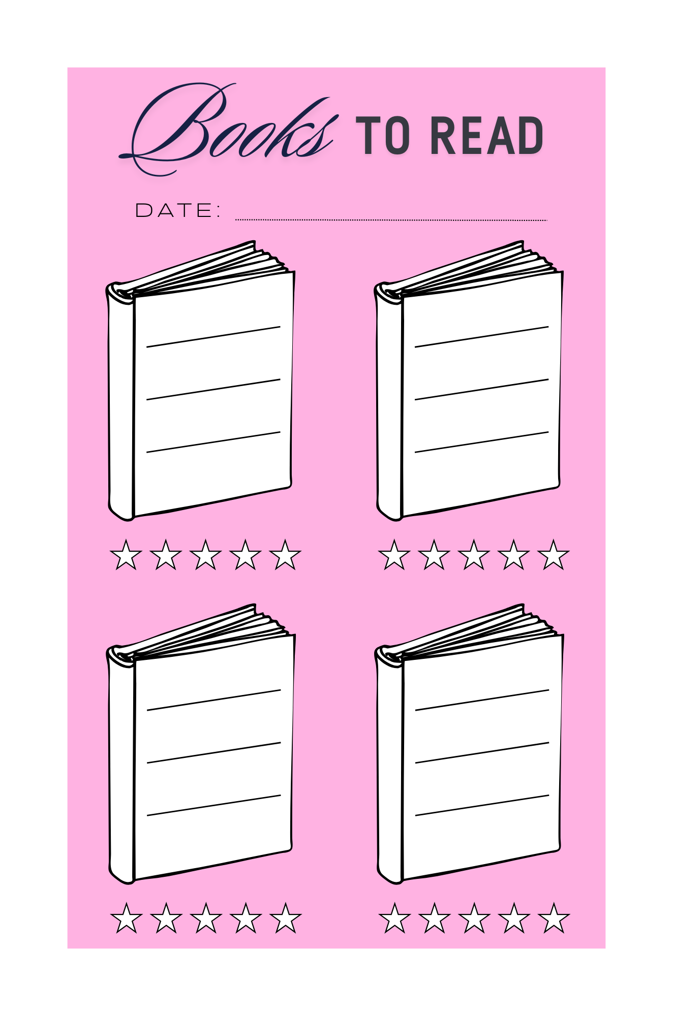 Reading Tracker Journal