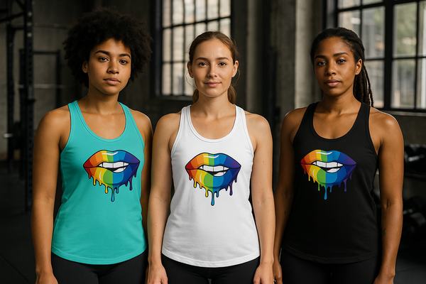 Pride Lips Racerback Tank Top