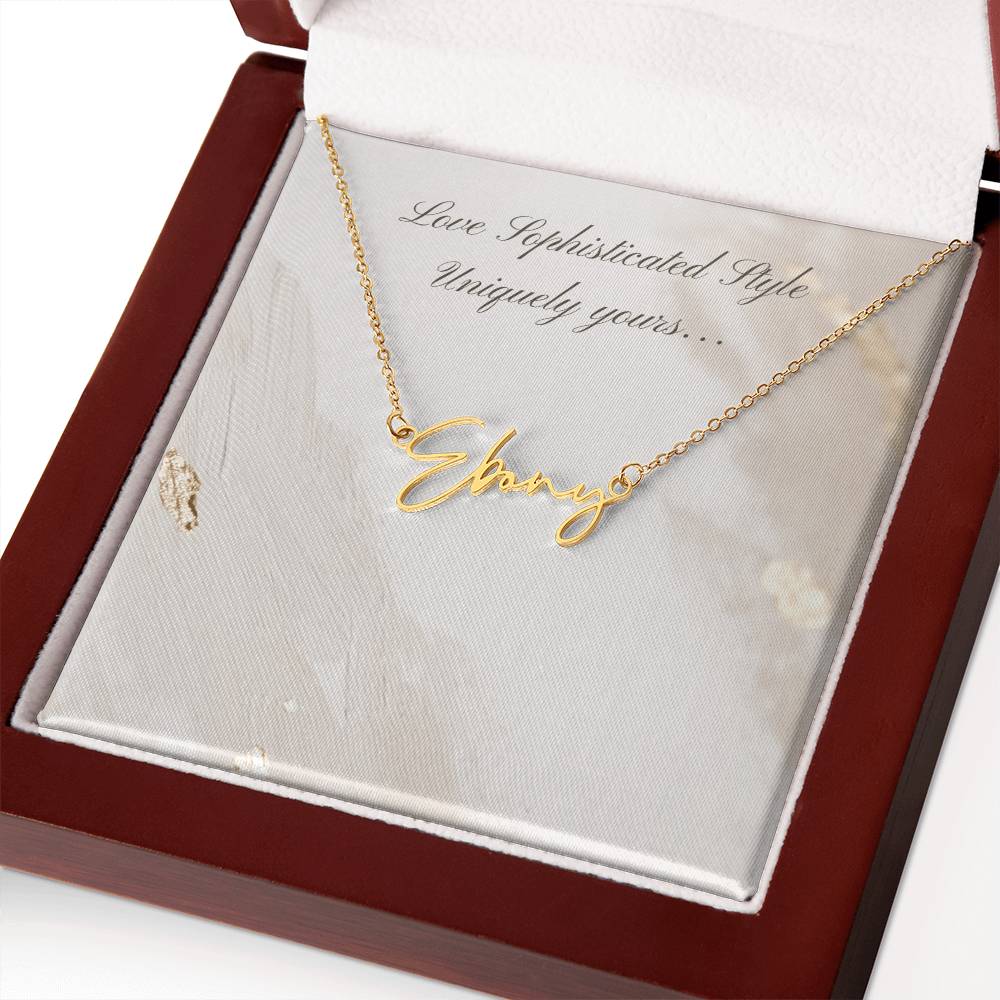 Uniquely Yours Sophisticated Name Necklace