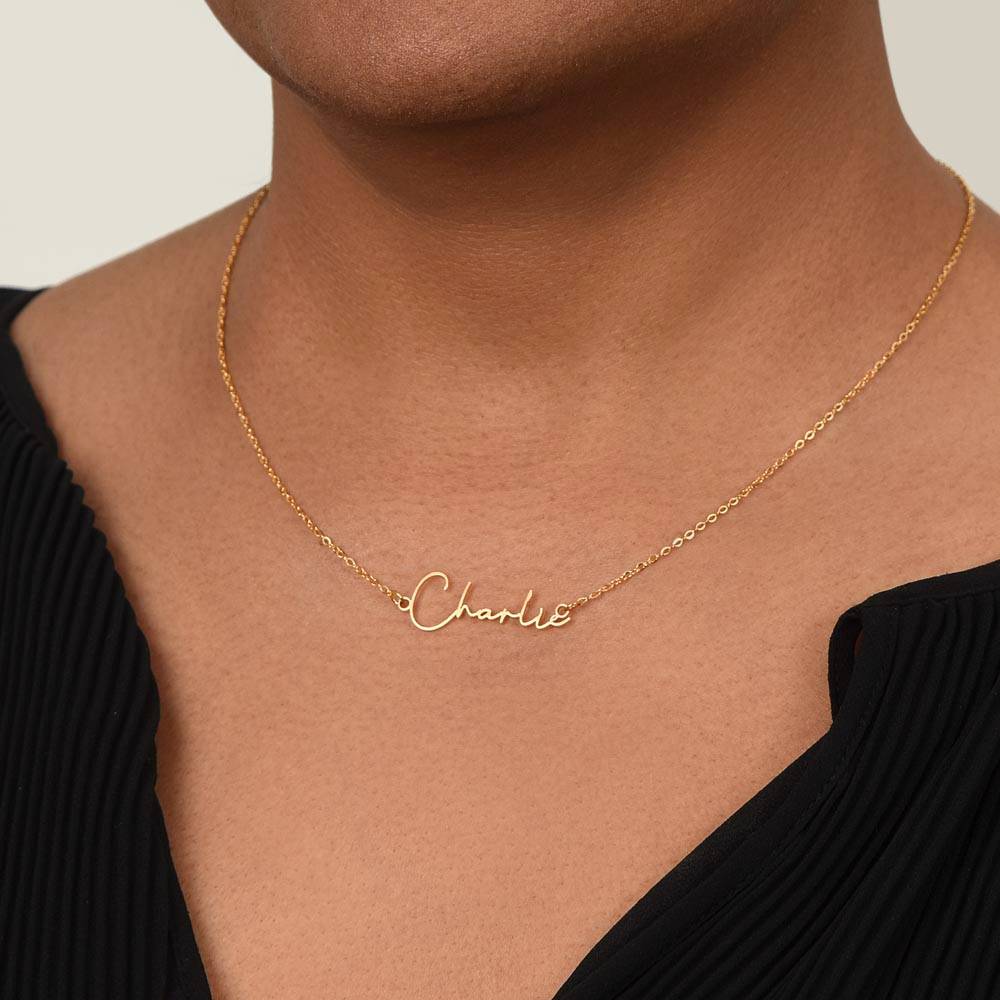 Uniquely Yours Sophisticated Name Necklace