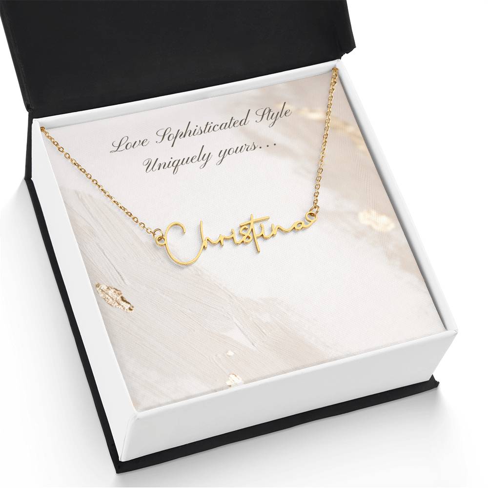 Uniquely Yours Sophisticated Name Necklace