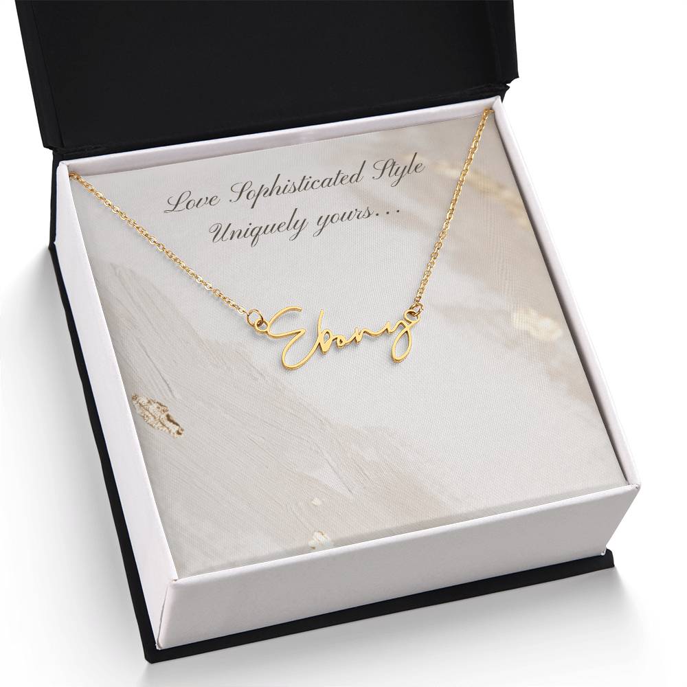 Uniquely Yours Sophisticated Name Necklace