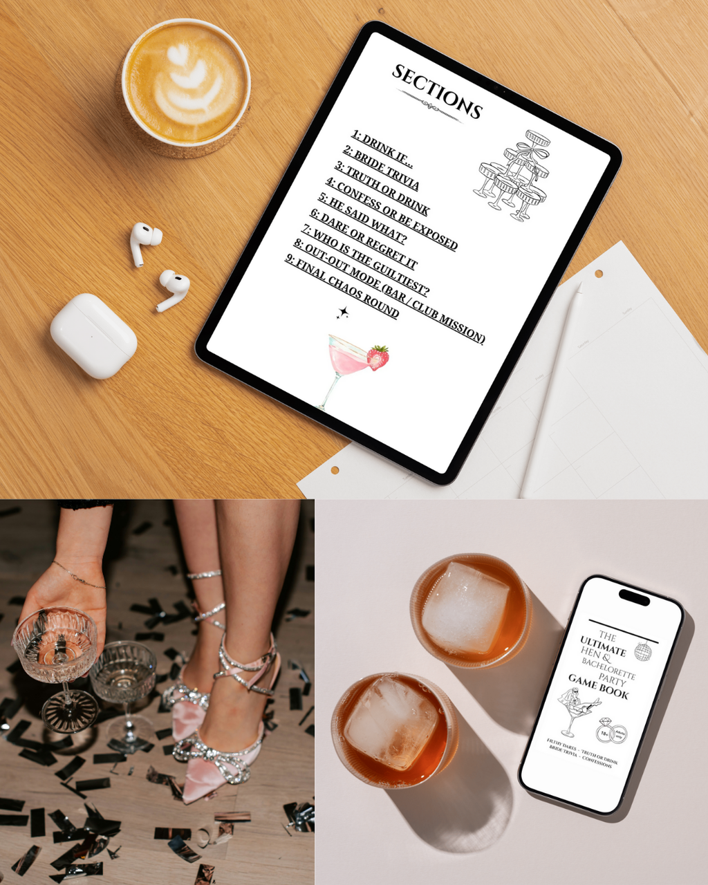 The Ultimate Hen & Bachelorette Party Game Book: Wild Truth-or-Drink, Dares, Bride Trivia & Confessions - DIGITAL DOWNLOAD