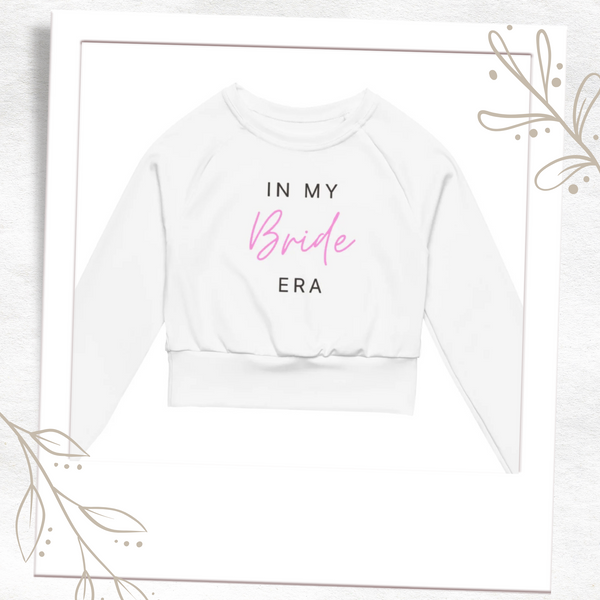 In My Bride Era Long-Sleeve Crop Top