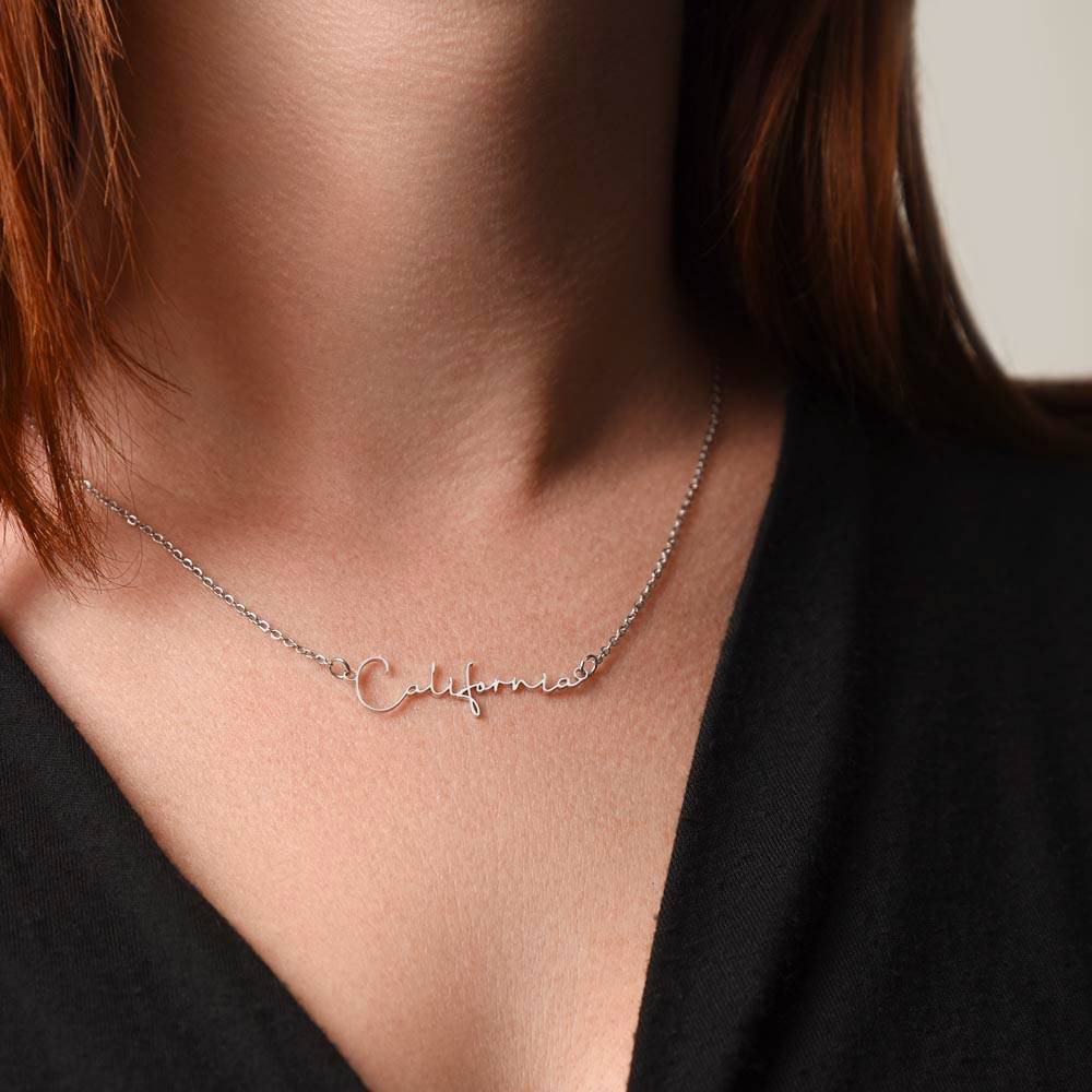 Uniquely Yours Sophisticated Name Necklace