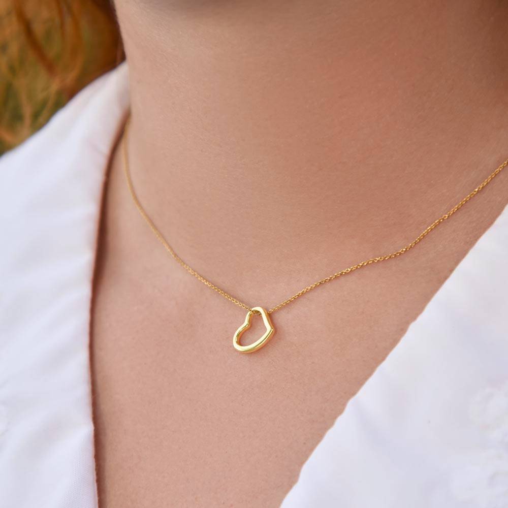 Elegant and Simple Heart Necklace