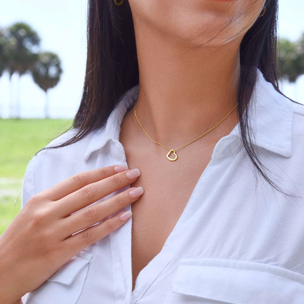 Elegant and Simple Heart Necklace