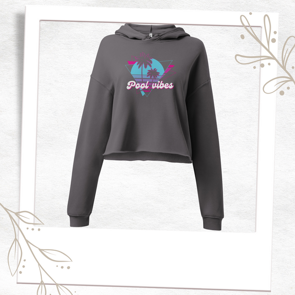 Pool Vibes Cropped Hoodie