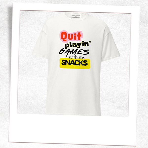 Quit Playin’ Games with My Snacks T-Shirt – Funny 90s Backstreet Boys Fan Shirt