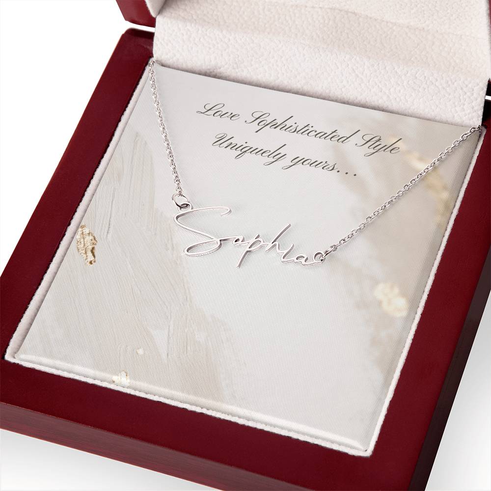 Uniquely Yours Sophisticated Name Necklace