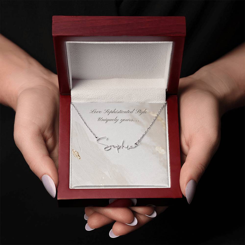 Uniquely Yours Sophisticated Name Necklace