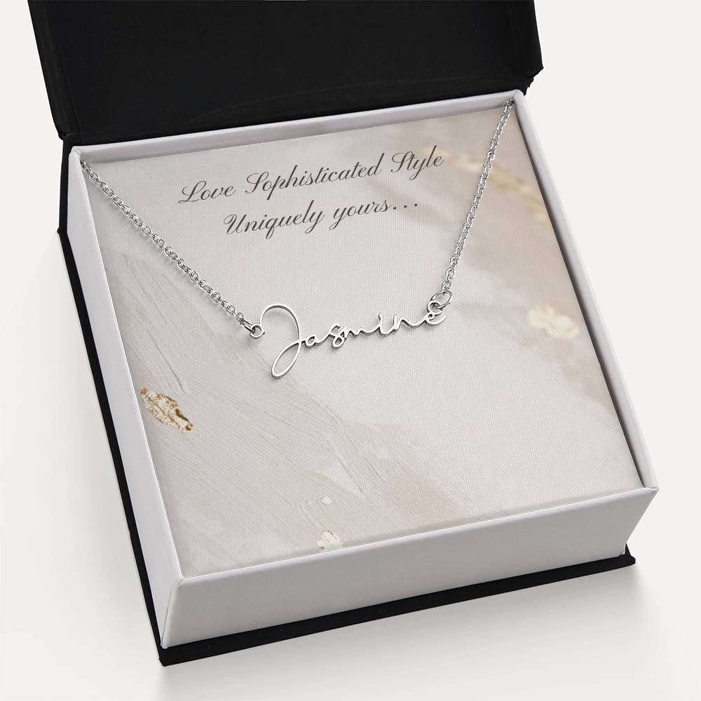 Uniquely Yours Sophisticated Name Necklace