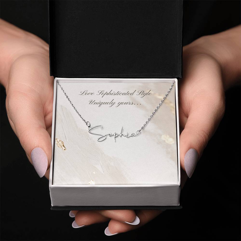 Uniquely Yours Sophisticated Name Necklace