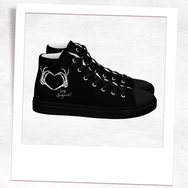 Hey Gorgeous High Top Canvas Shoes