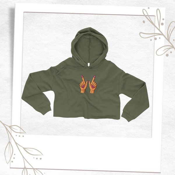 Whatever Crop Hoodie