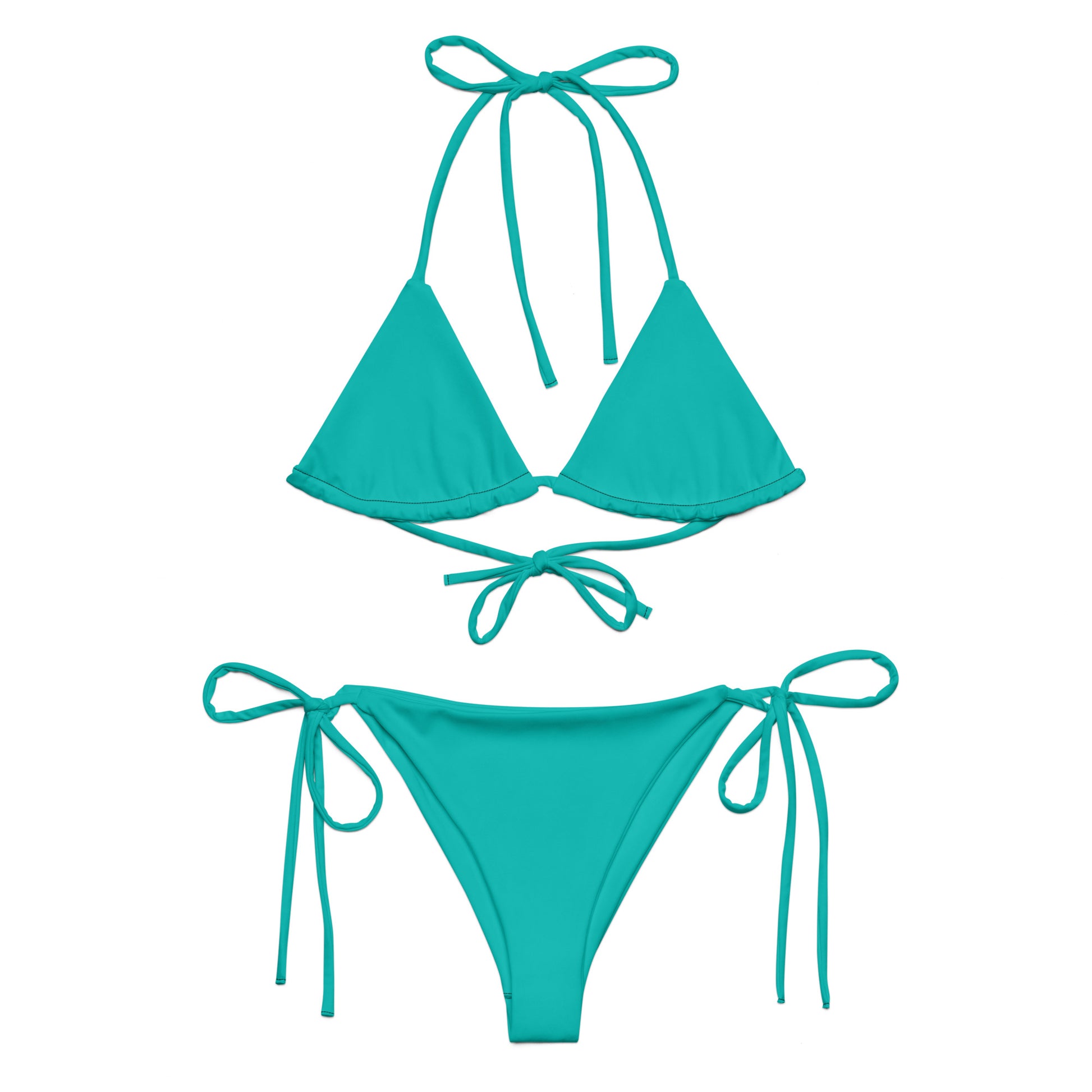 In My Bride Era Teal String Bikini