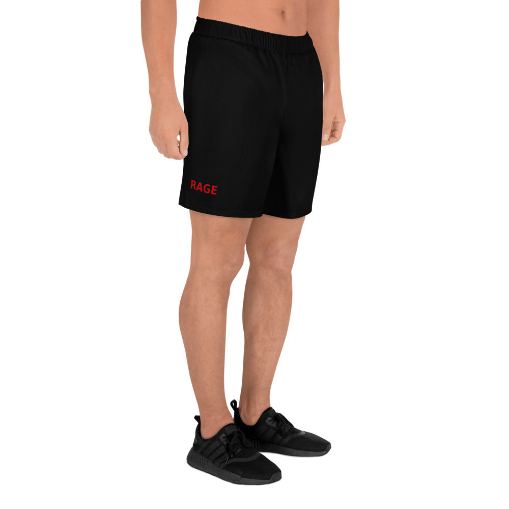 Black RAGE Men's Athletic Long Shorts