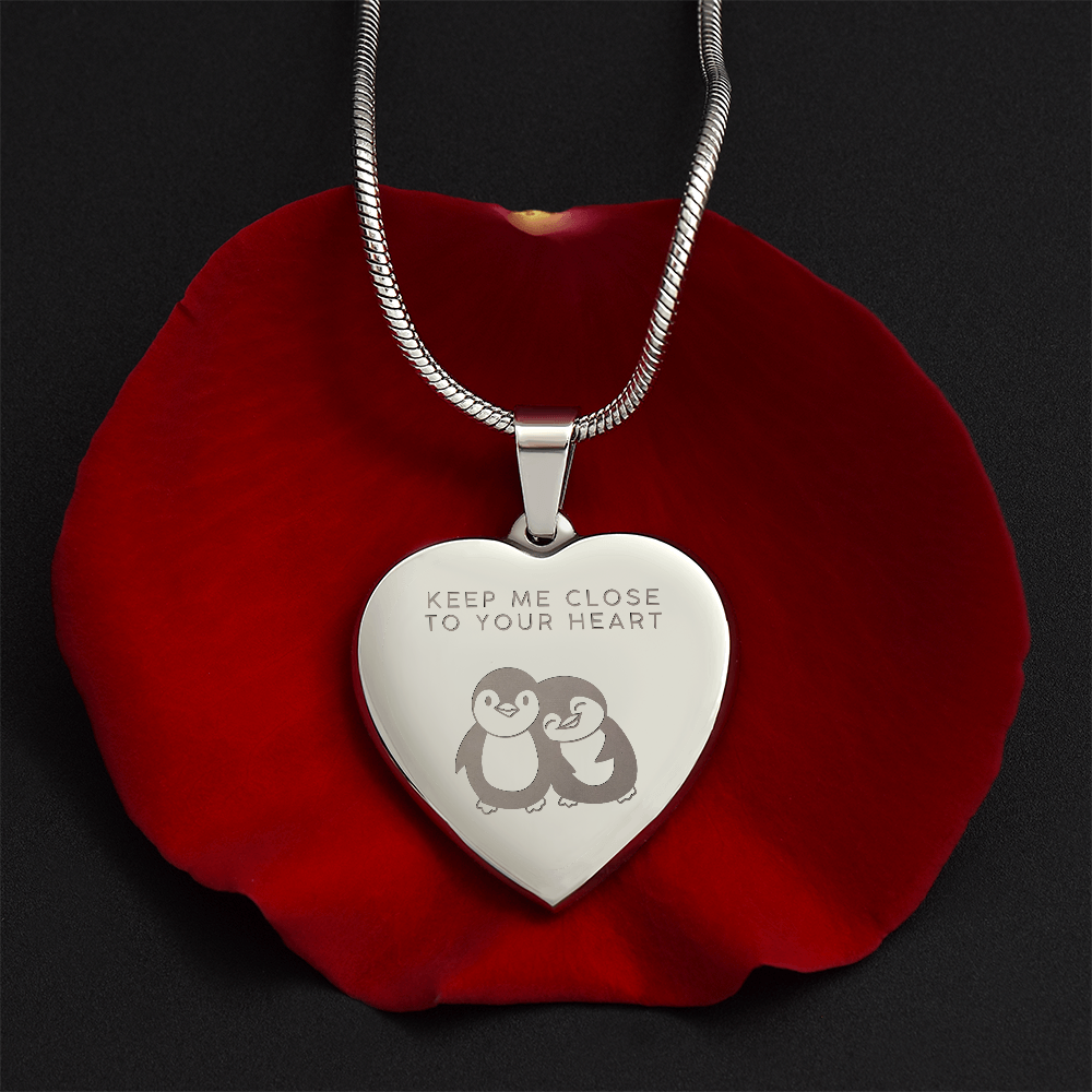 Keep me close to your heart necklace
