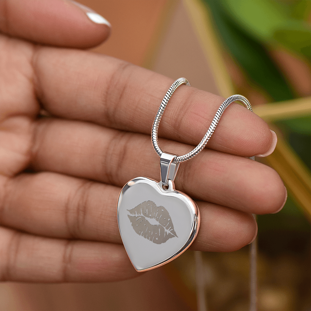 Kiss Heart Necklace