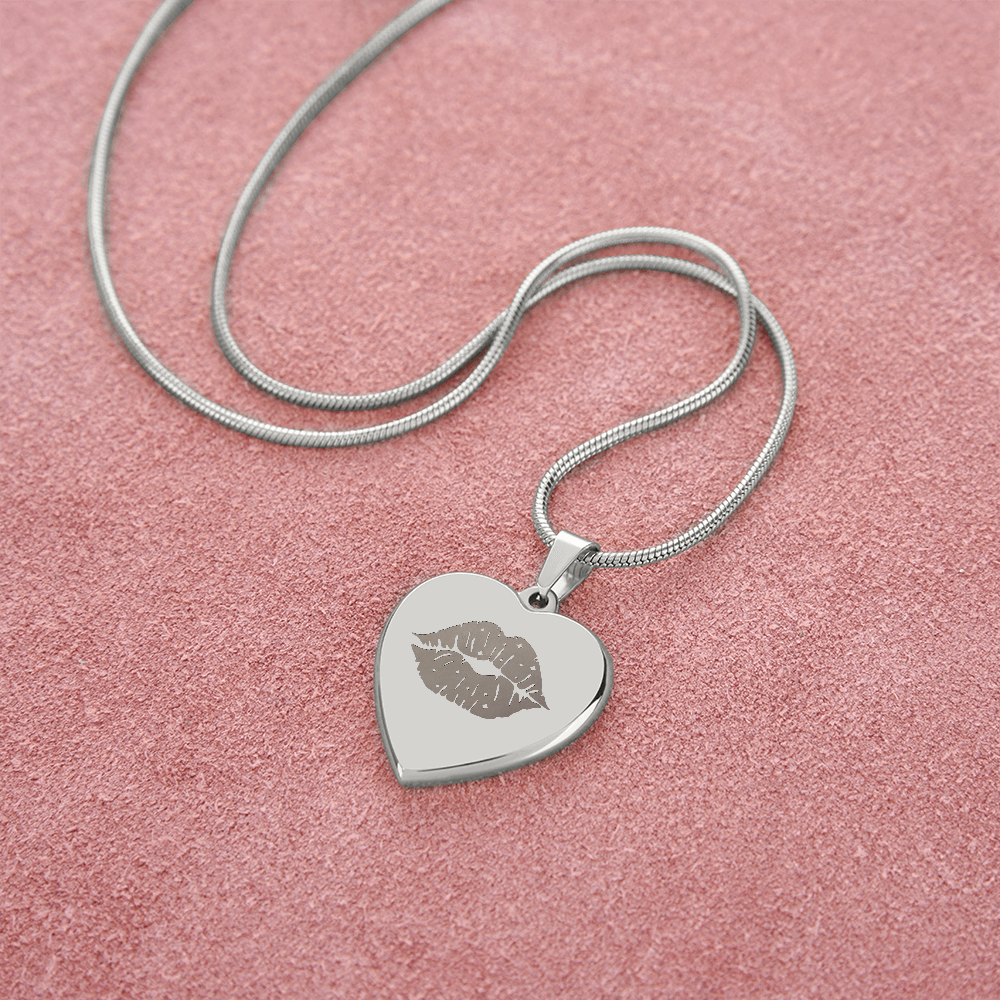 Kiss Heart Necklace