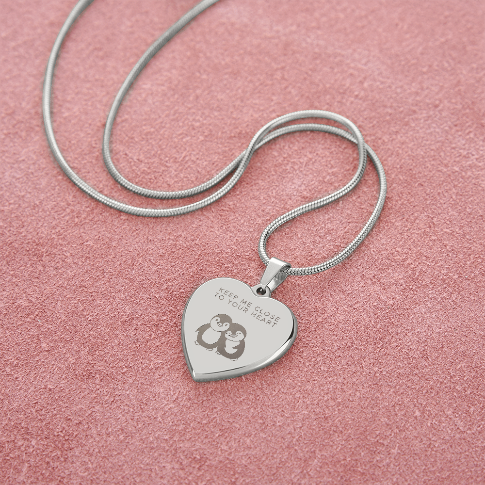 Keep me close to your heart necklace