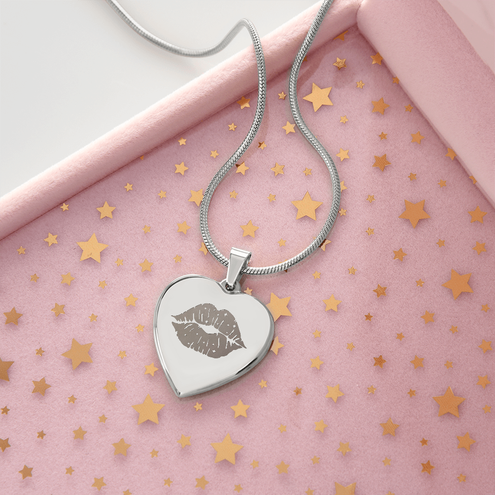 Kiss Heart Necklace