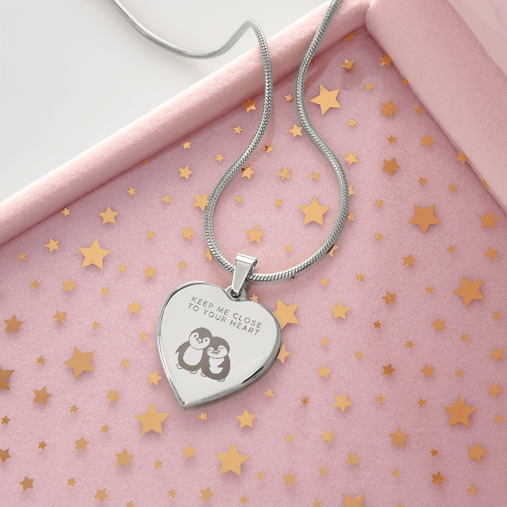 Keep me close to your heart necklace