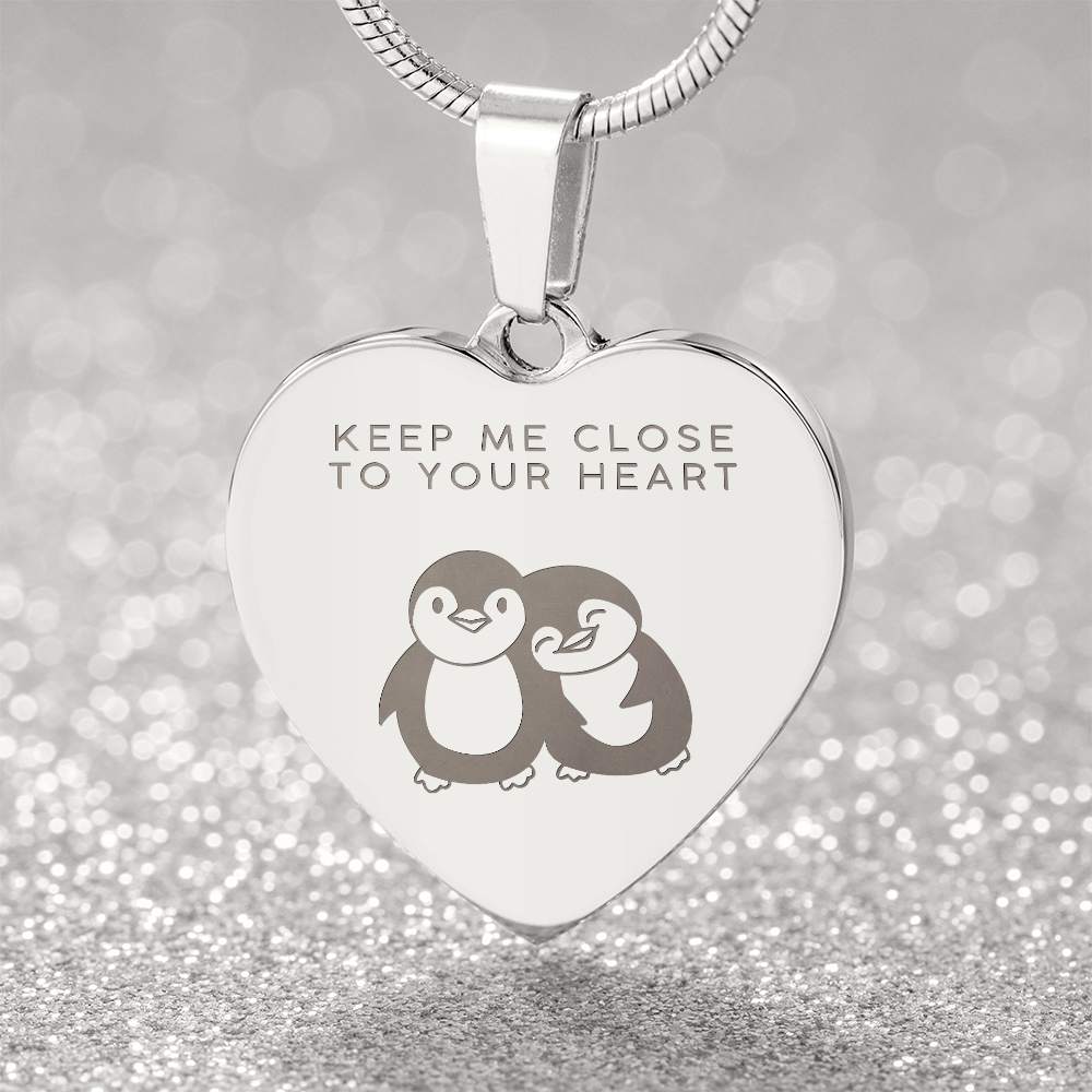 Keep me close to your heart necklace