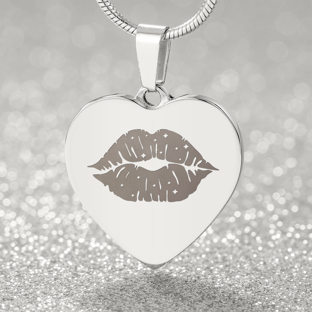 Kiss Heart Necklace