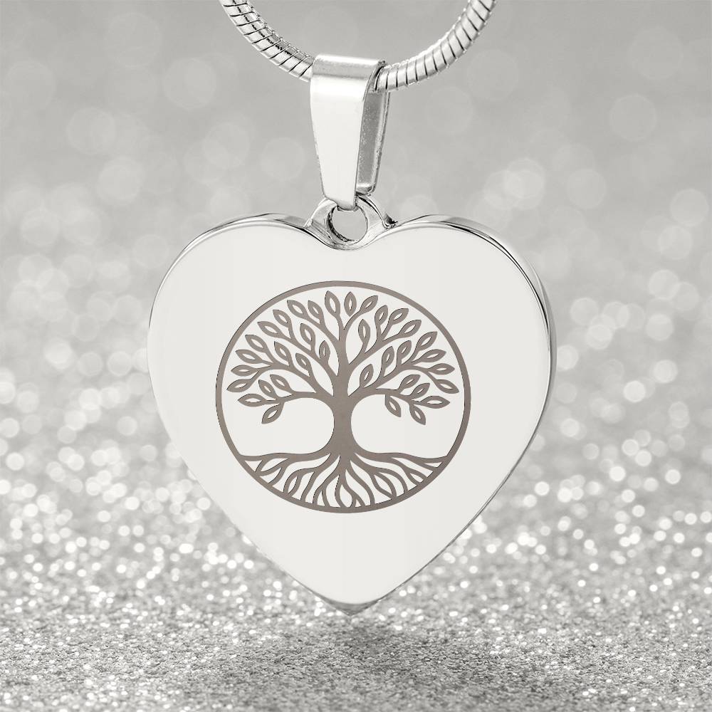 Tree Heart Necklace