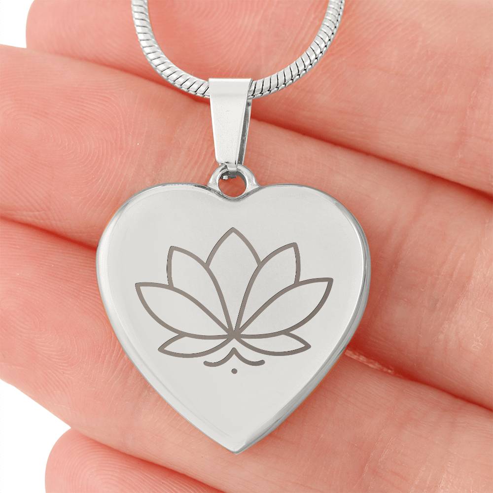 Lotus Heart Necklace